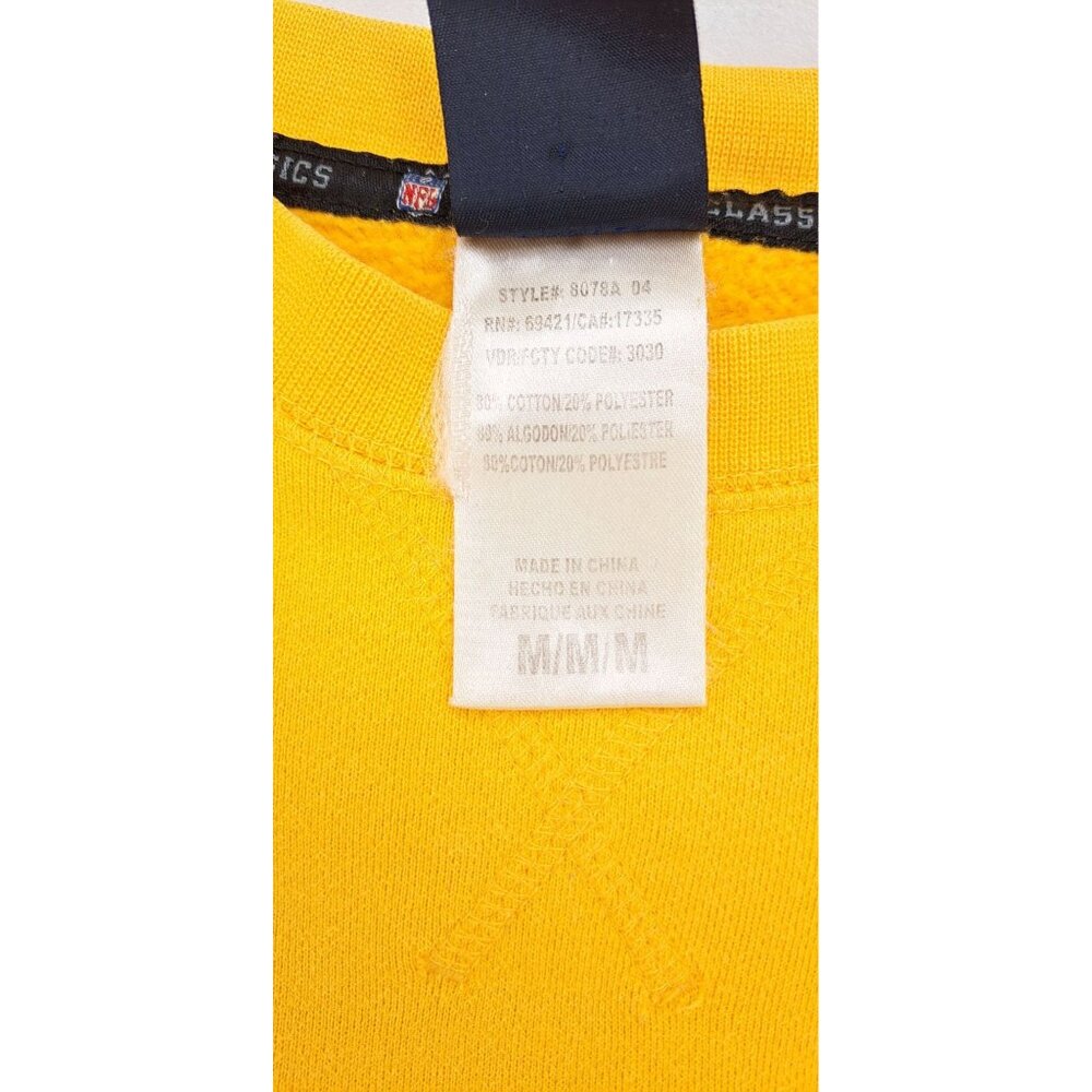 Vintage Kansas City Chiefs Gold Sweatshirt Gridiron Classic NFL Reebok Football - Picture 11 of 14